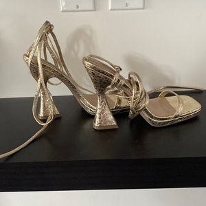 Gold Steve Madden Lafayette Heel